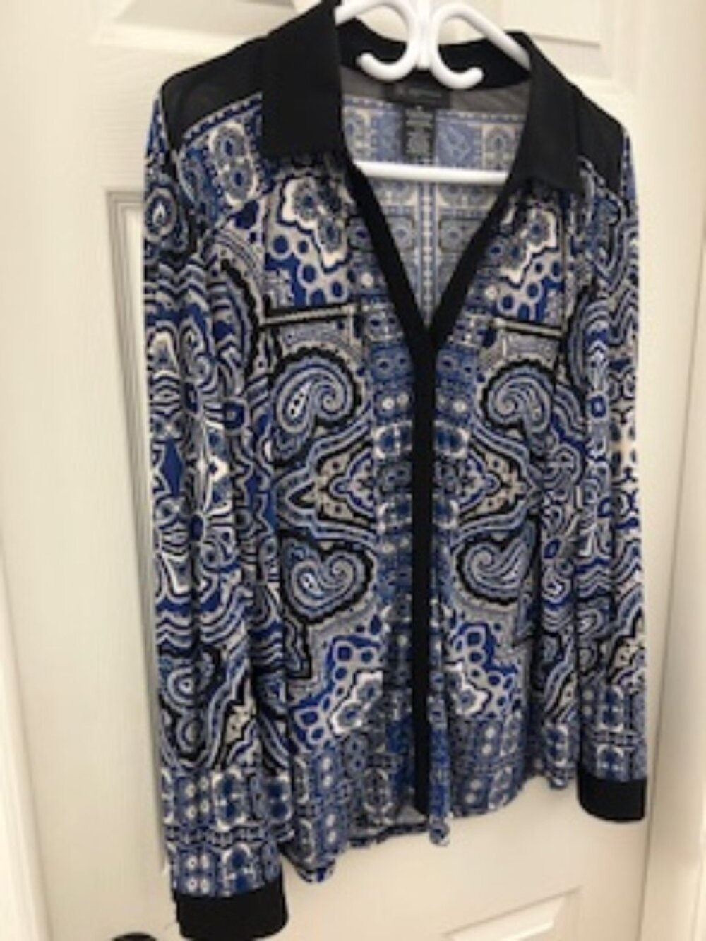 INC Long Sleeve Blouse with Pretty Design